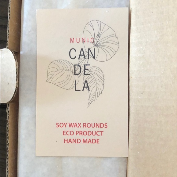 Munio Candela soy wax rounds handmade in Latvia - Picture 3 of 7